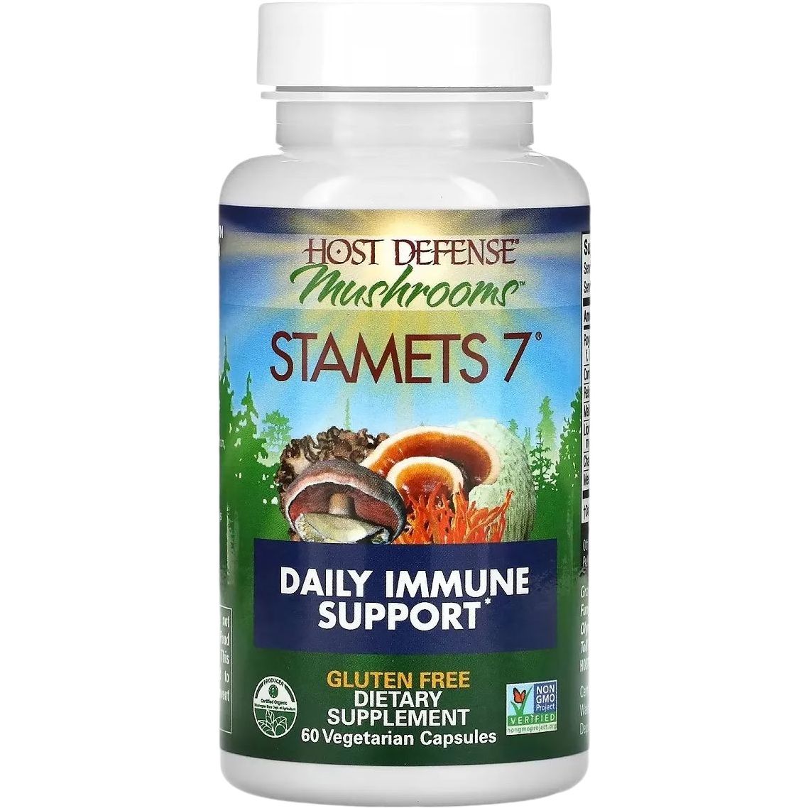 Щоденна підтримка імунітету комплекс із 7 грибів Fungi Perfecti Stamets 7 Daily Immune Support 60 вегетаріанських капсул - фото 1