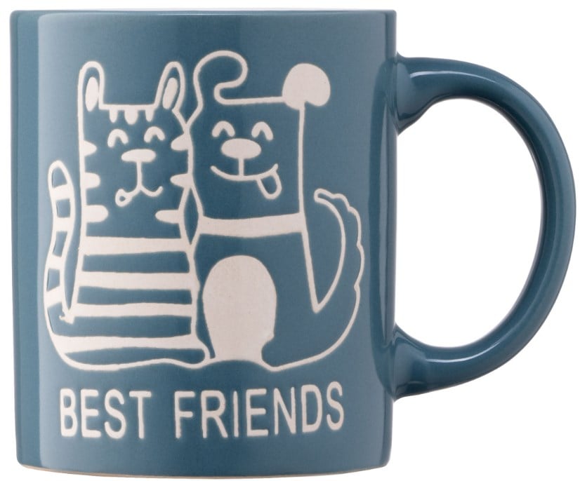Чашка Ardesto Best friends, 330 мл, синий (AR3471BL) - фото 3