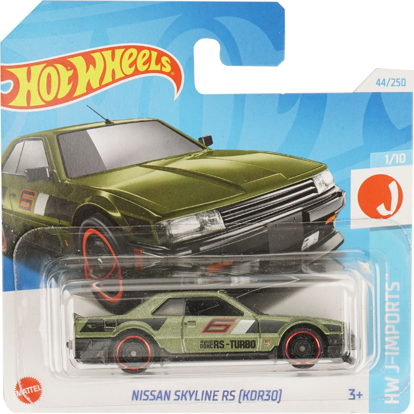 Базовая машинка Hot Wheels HW J-Imports Nissan Skyline RS (KDR30) зеленая (5785) - фото 1