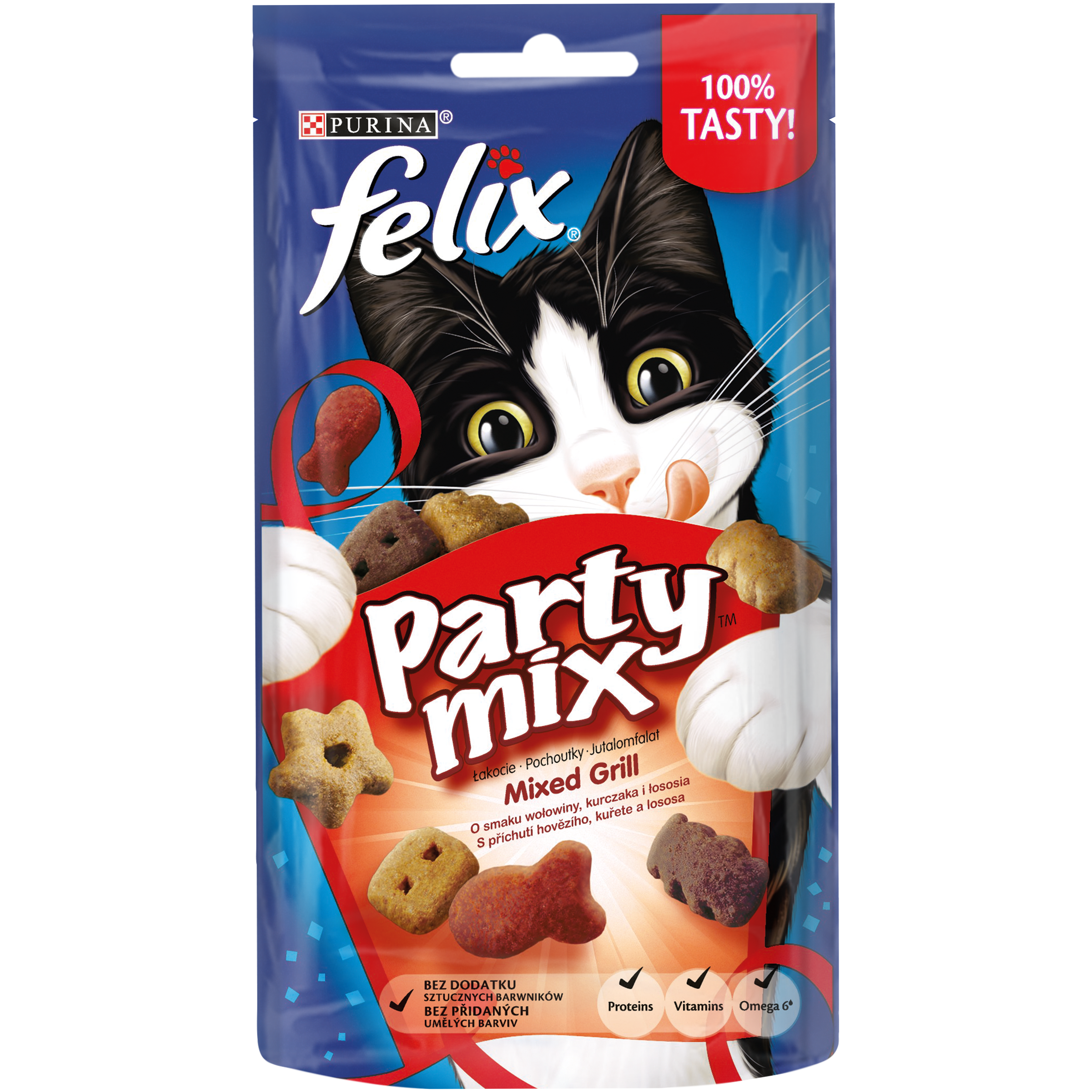 Лакомство для кошек Purina Felix Party Гриль микс, 60 г - фото 1