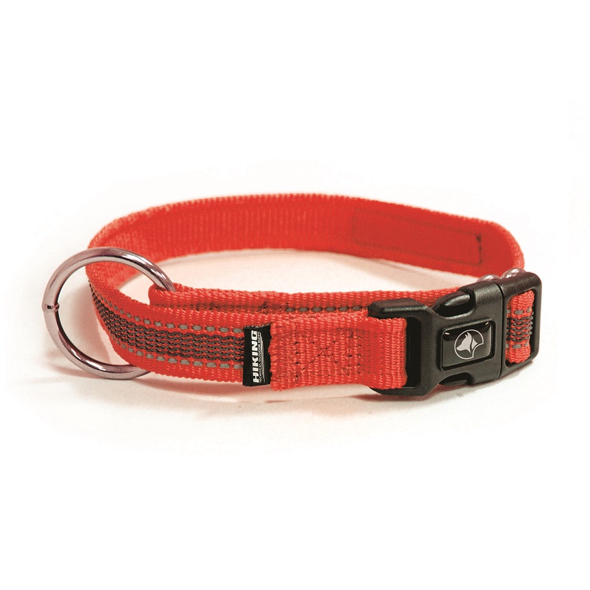 Нашийник для собак Croci Hiking Antishock, регульований, 30-40х1,5 см, червоний (C5079962) - фото 1
