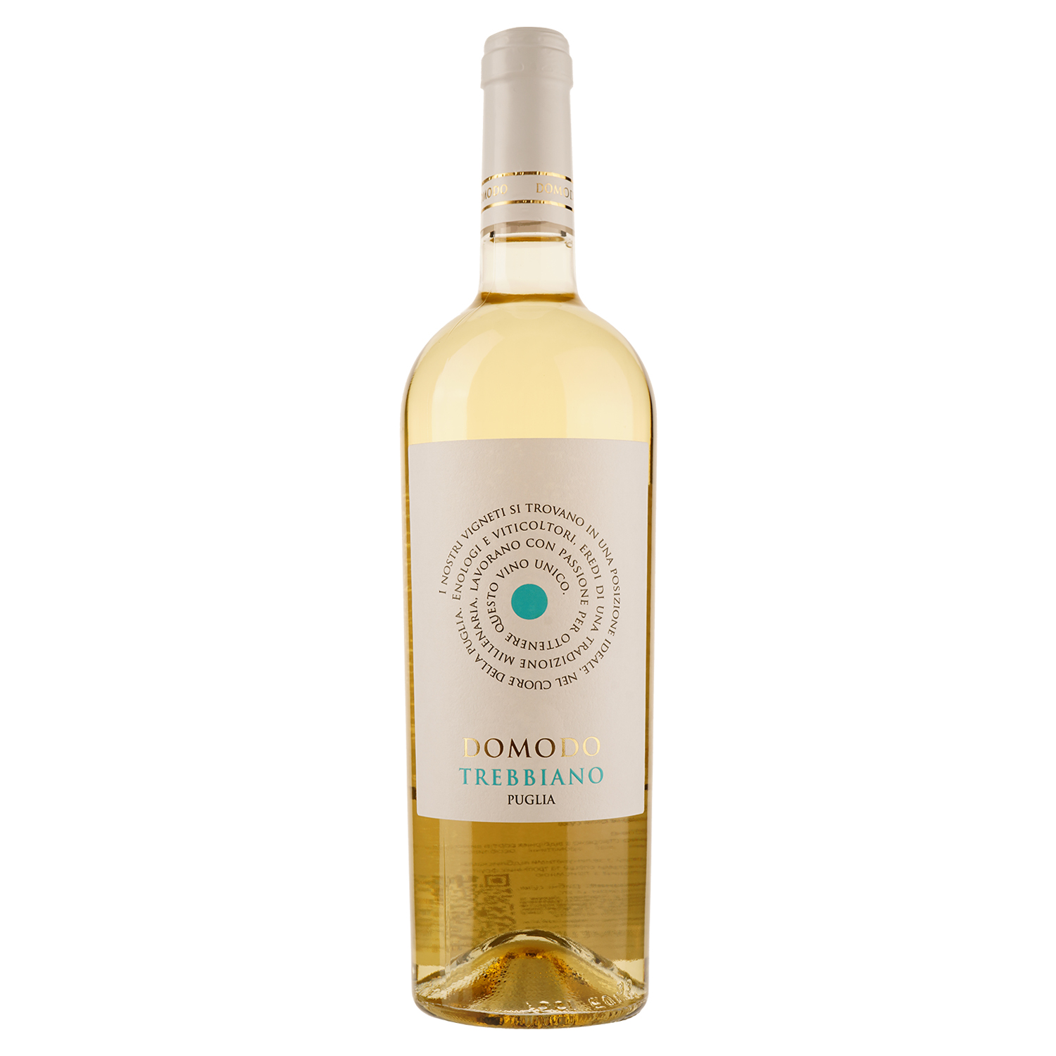 Вино Domodo Trebbiano Puglia IGP, белое, сухое, 0,75 л - фото 1