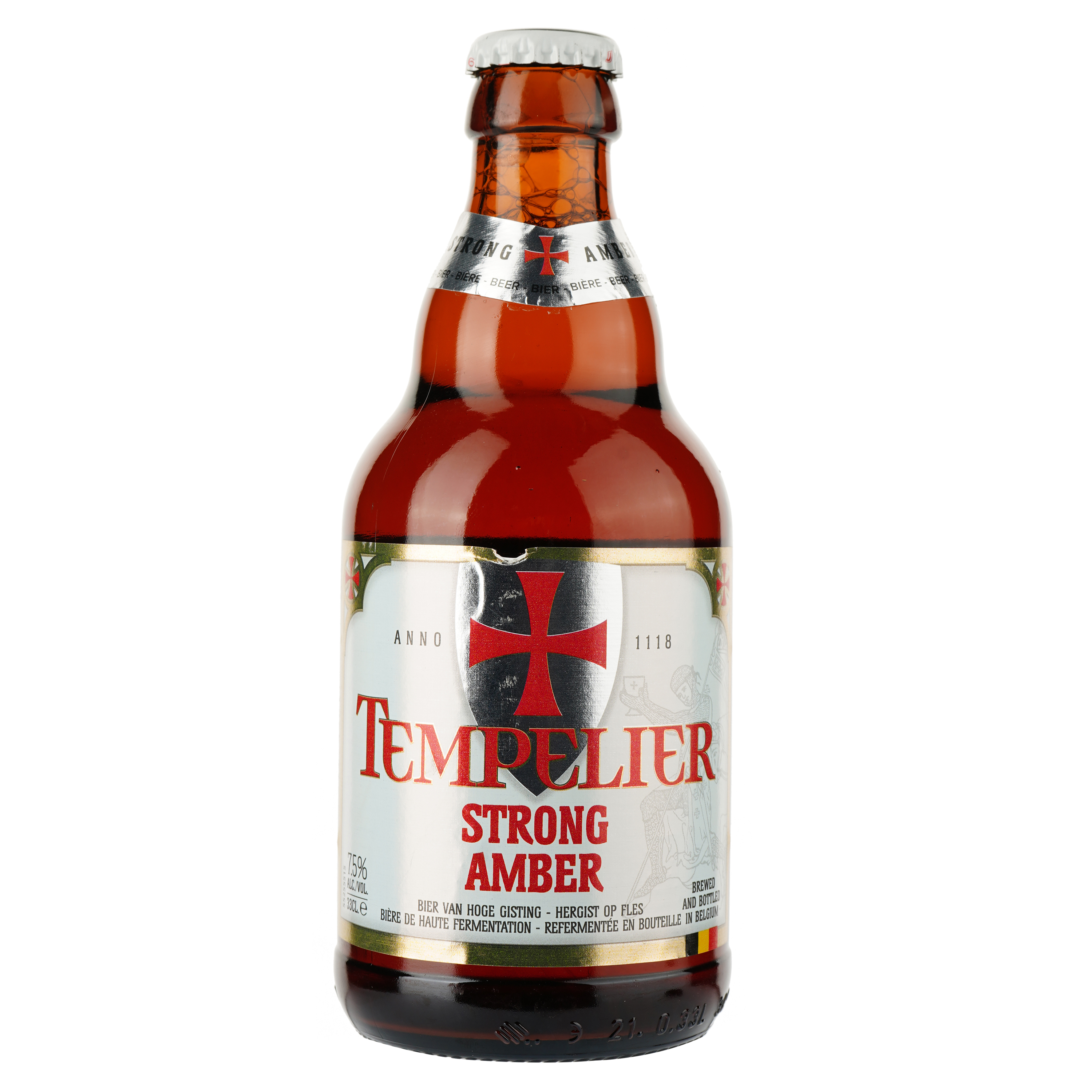 Пиво Corsendonk Tempelier янтарное, 7,5%, 0,33 л - фото 1