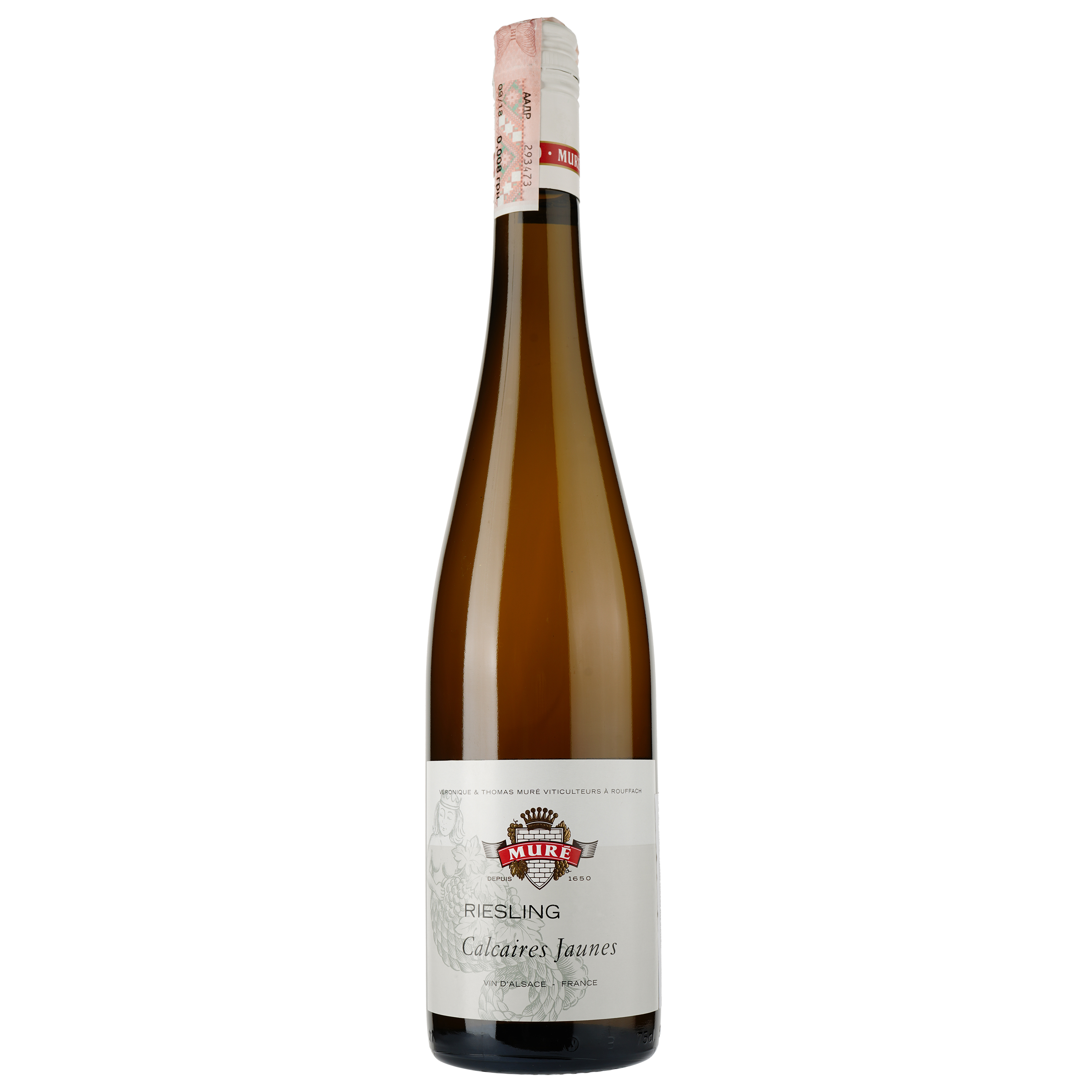 Вино Rene Mure Riesling Calcaires Jaunes 2016, біле, сухе, 0,75 л - фото 1