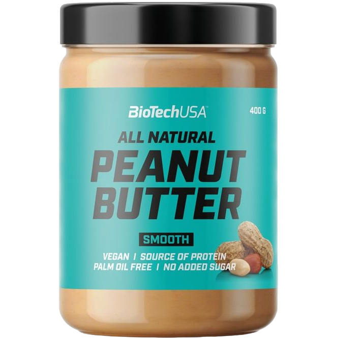 Арахісова паста BiotechUSA Peanut Butter smooth 400 г - фото 1