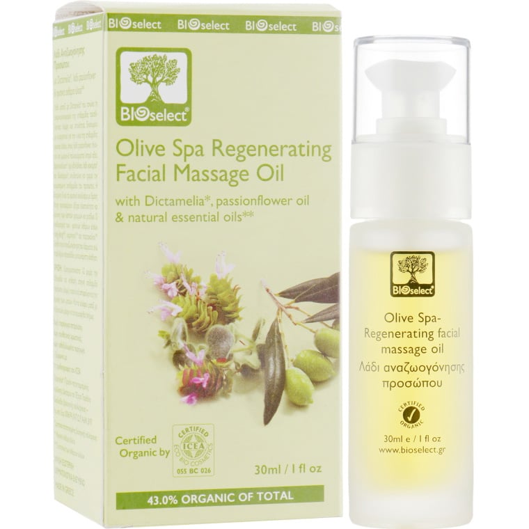 Массажное масло для лица BIOselect Olive Spa Regenerating Facial Massage Oil 30 мл - фото 1