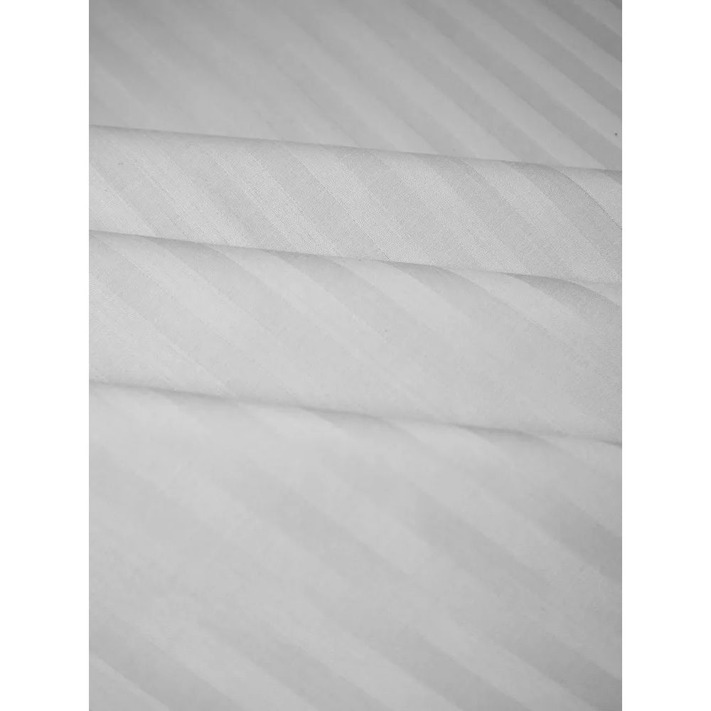 Простыня на резинке LightHouse Sateen Stripe White 200х90 см белая (603906) - фото 5