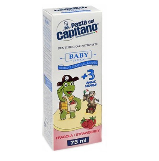 Зубна паста Pasta Del Capitano Baby Strawberry 3+, 75 мл - фото 1