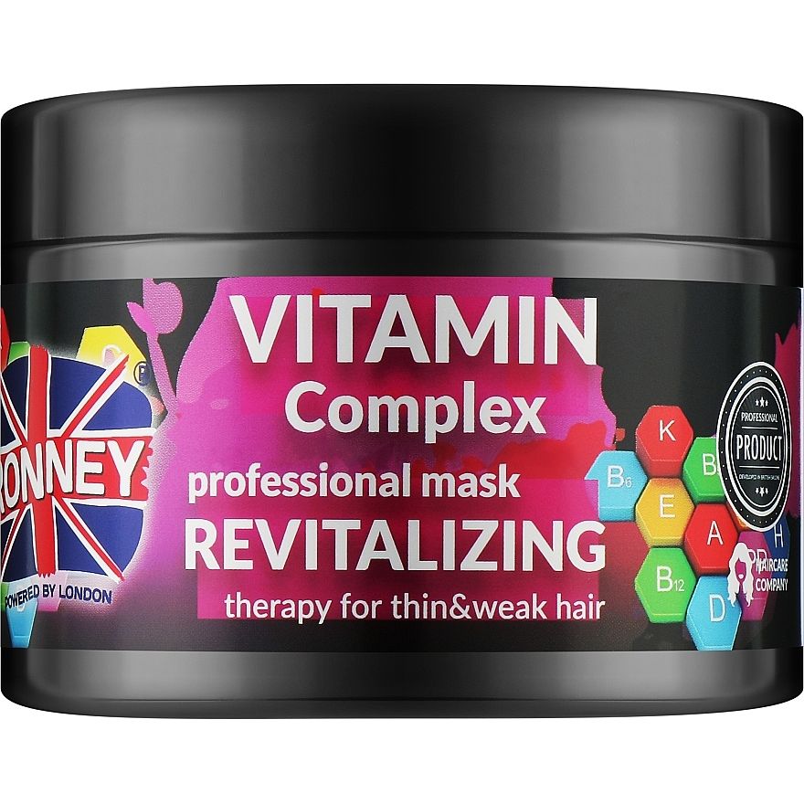 Маска для тонкого та ослабленого волосся Ronney Professional Vitamin Complex Revitalizing 300 мл - фото 1