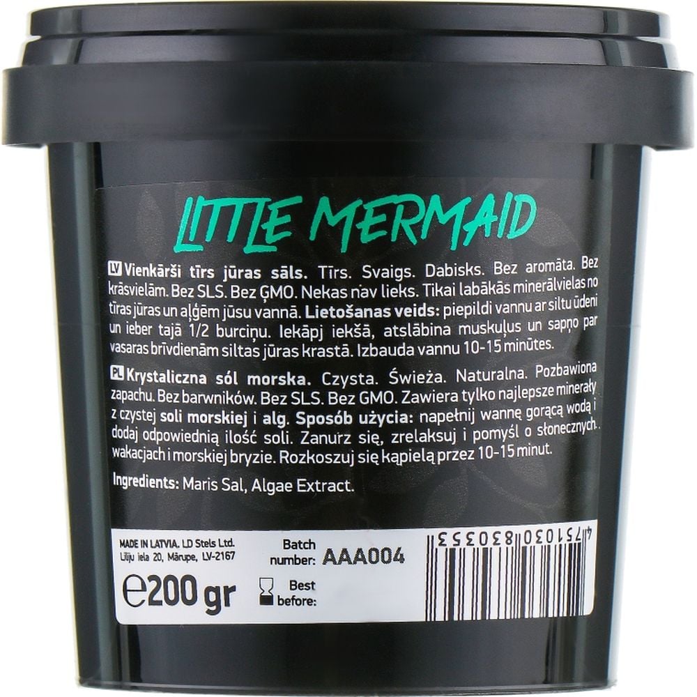 Сіль для ванни Beauty Jar Little Mermaid 200 г - фото 2