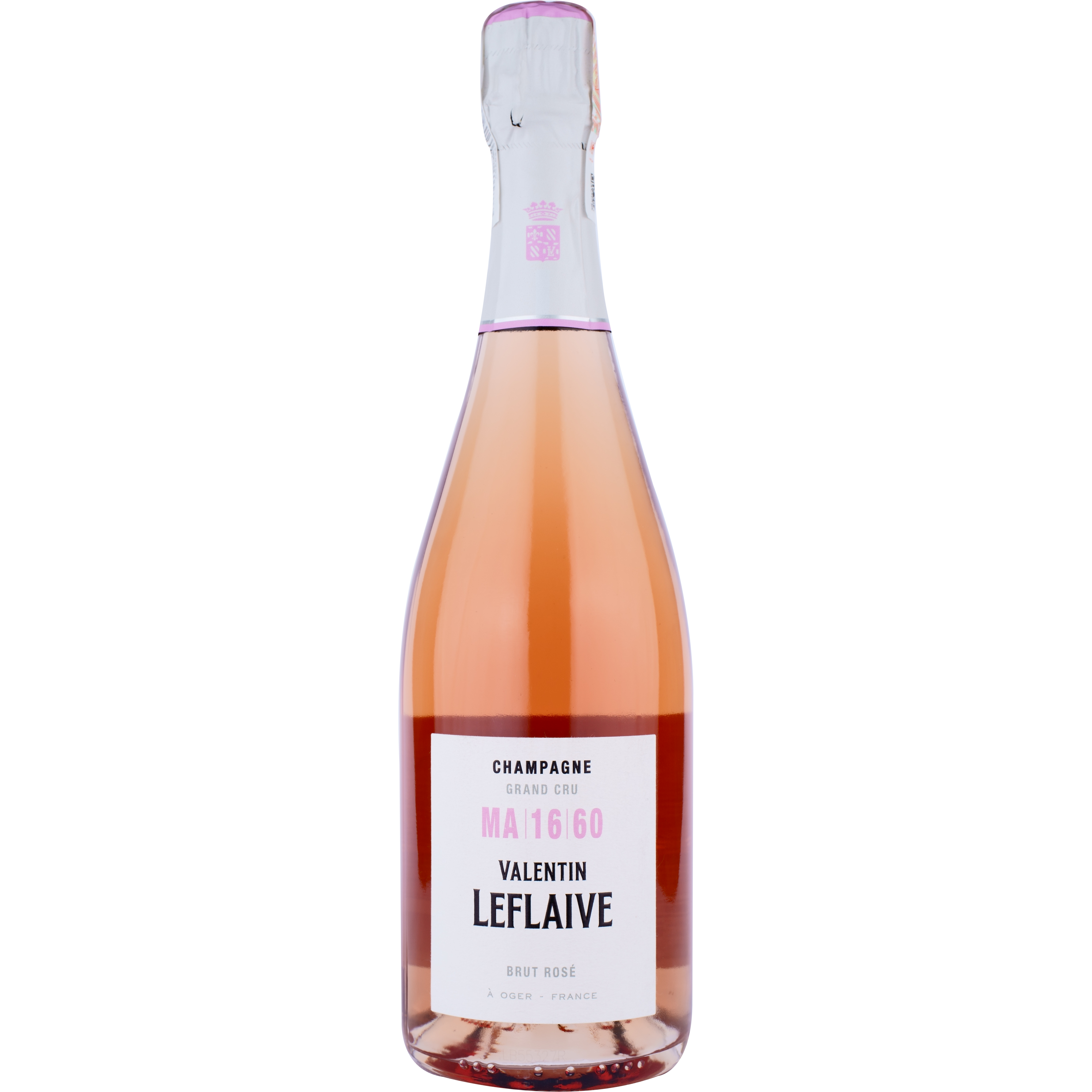 Шампанское Valentin Leflaive Champagne Brut Rosé Grand Cru Mа AOC, розовое, брют, 0,75 л - фото 1
