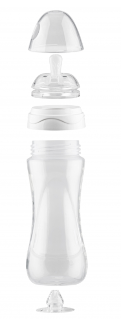 Бутылочка для кормления Nuvita Mimic Cool, антиколиковая, 330 мл, малиновый (NV6052PURPLE) - фото 2