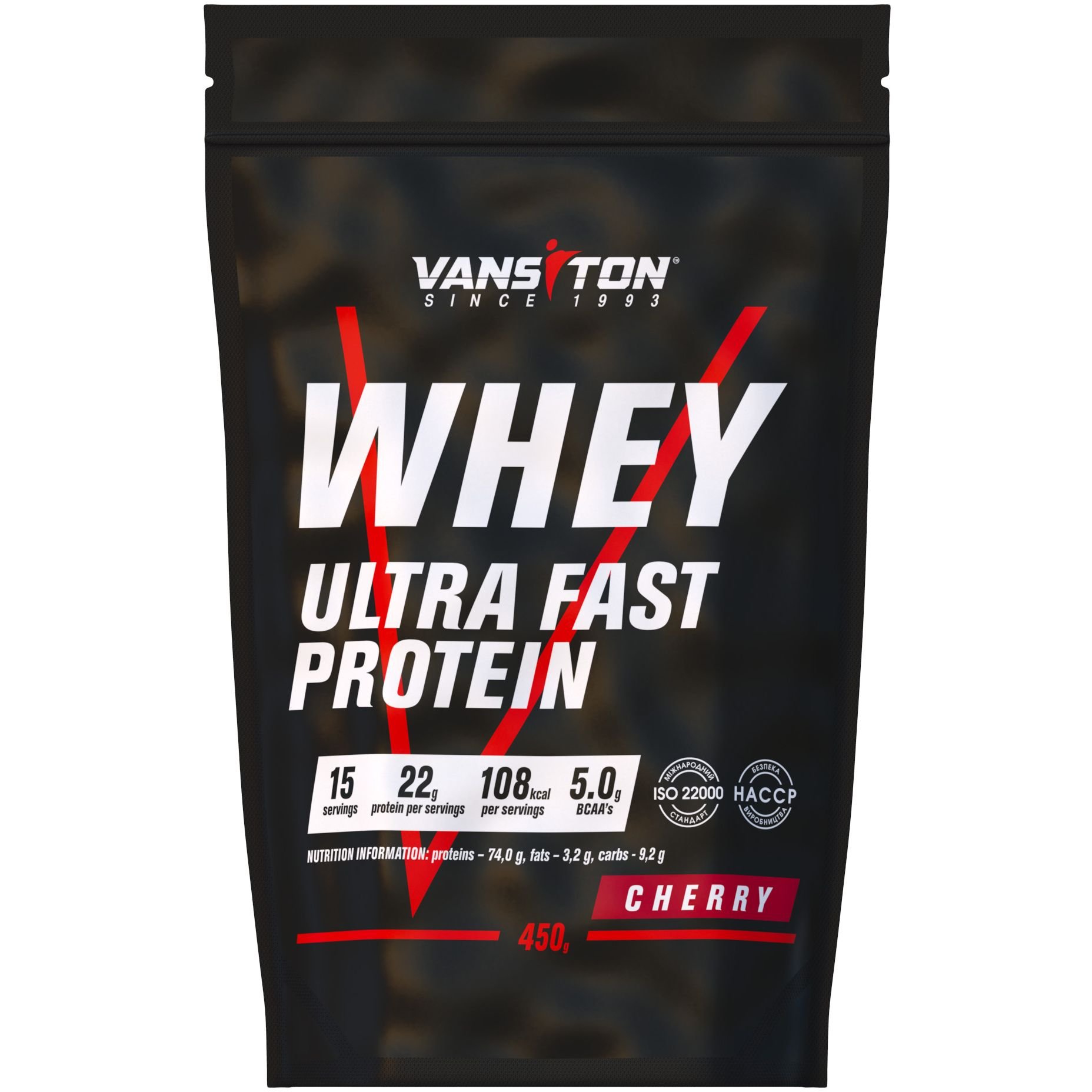 Протеїн Vansiton Ultra Pro Cherry 450 г - фото 1