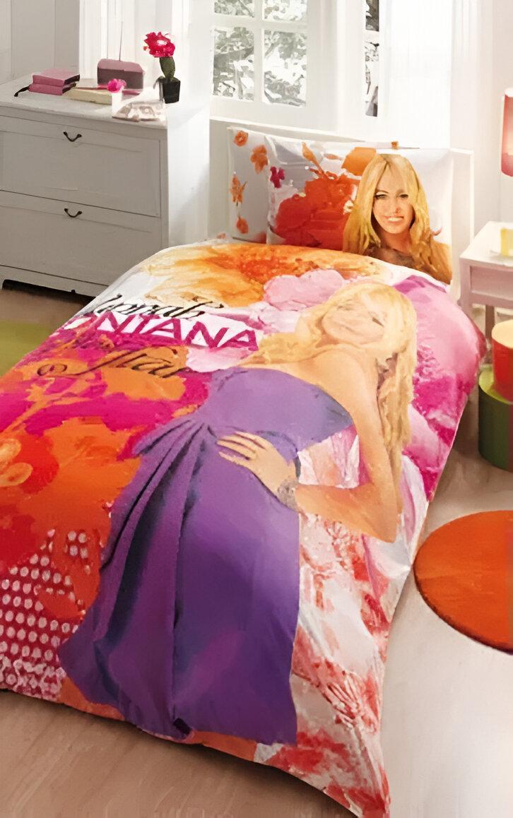 Комплект постельного белья TAC Disney Hannah Montana Разноцветный 000164632 - фото 2