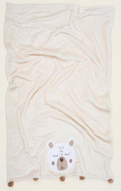 Дитячий плед Irya Teddy, 120х75 см, кремовий (svt-2000022281959) - фото 3