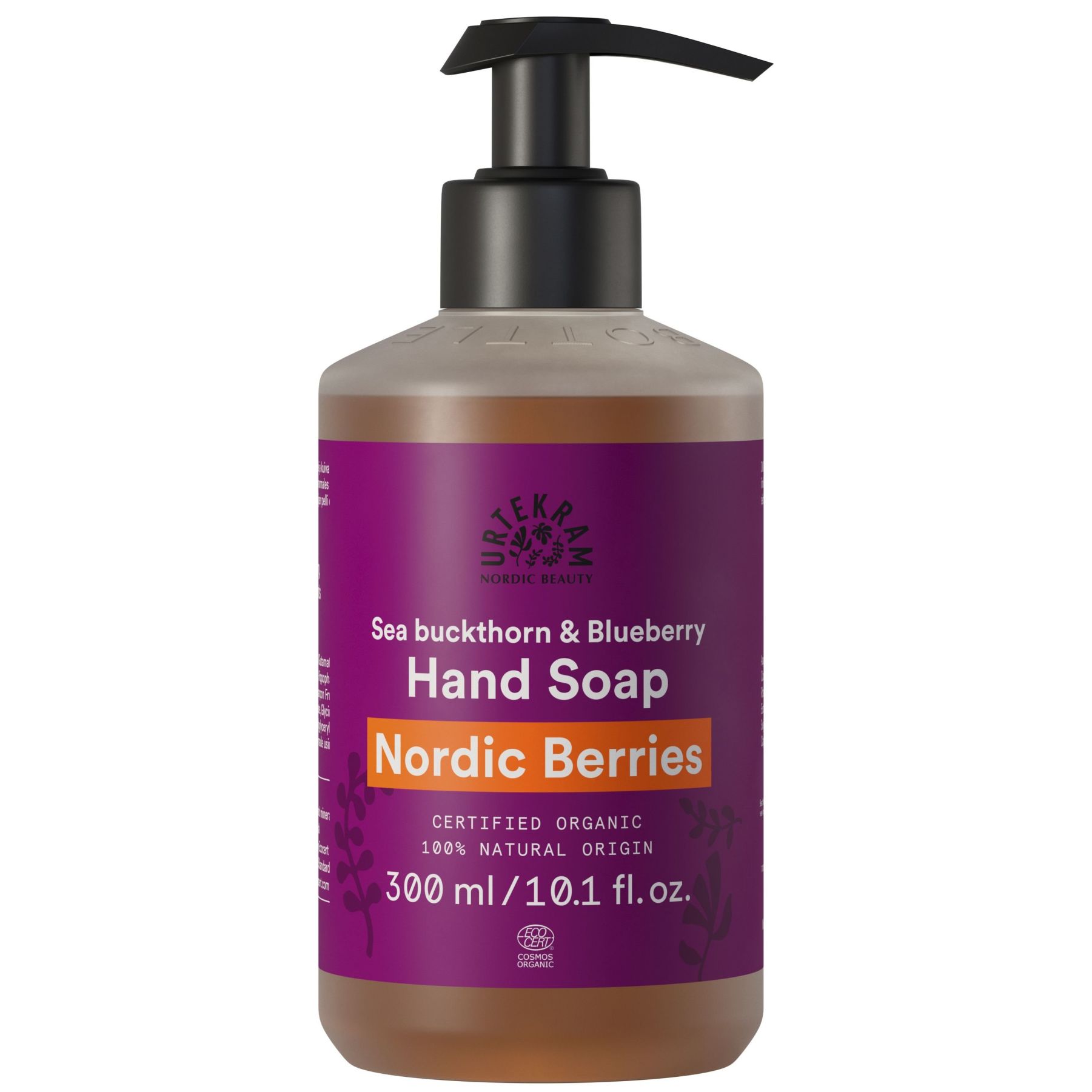 Органическое жидкое мыло Urtekram Hand Soap Nordic Berries, 300 мл - фото 1