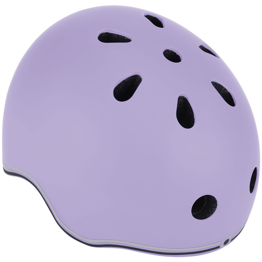 Шлем защитный детский Globber Go Up Lights 45-51 см с фонариком лавандовый (506-103) - фото 3