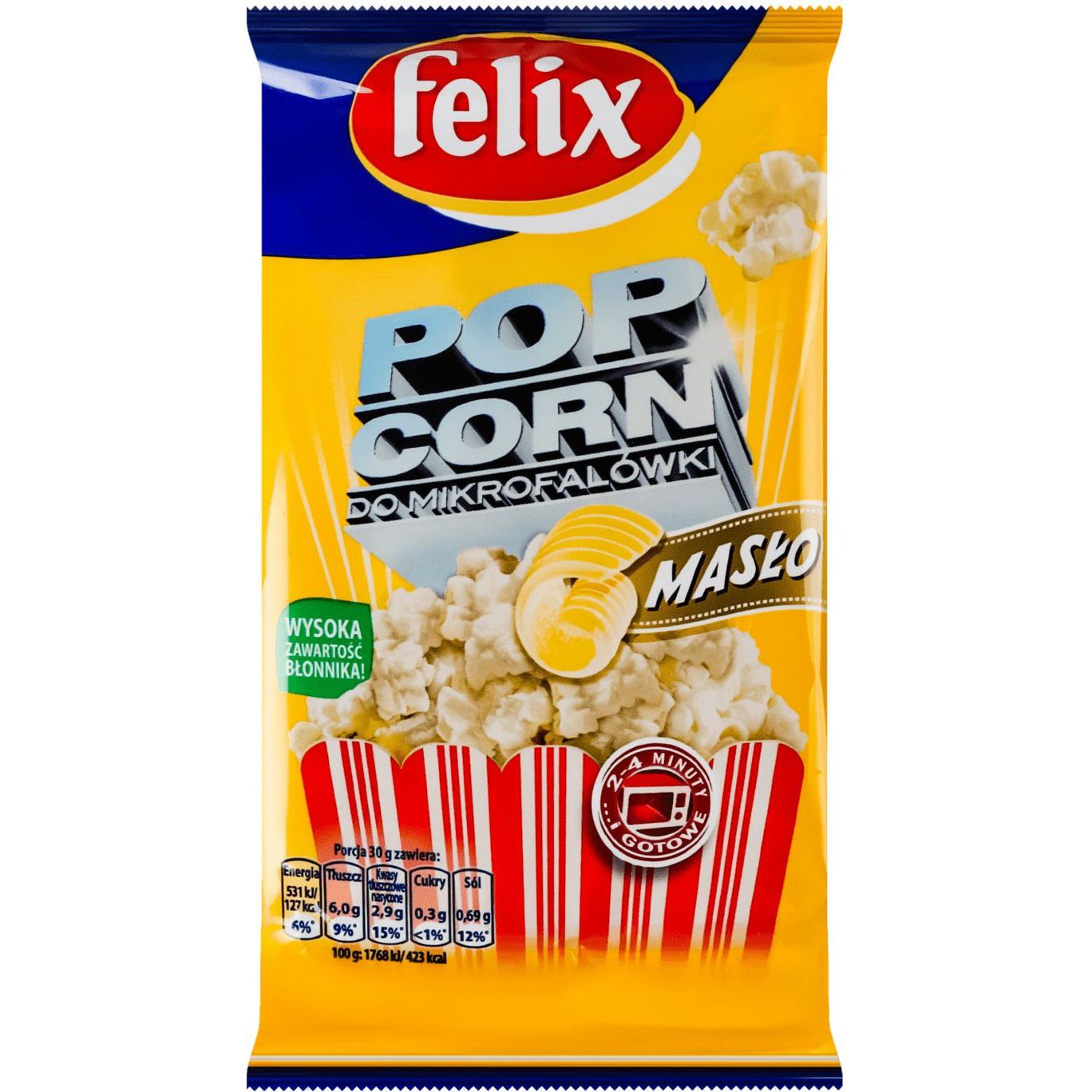 Кукурудза Felix для попкорну зі смаком вершкового масла 90 г (917962) - фото 1