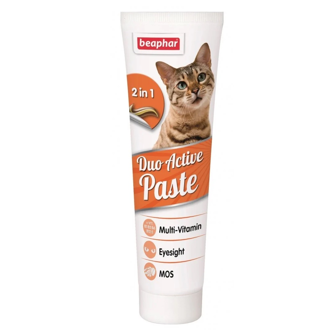 Мальт-Паста Beaphar Duo Active Pasta for Cats подвійна для здоров'я кишечника, 100 г - фото 1