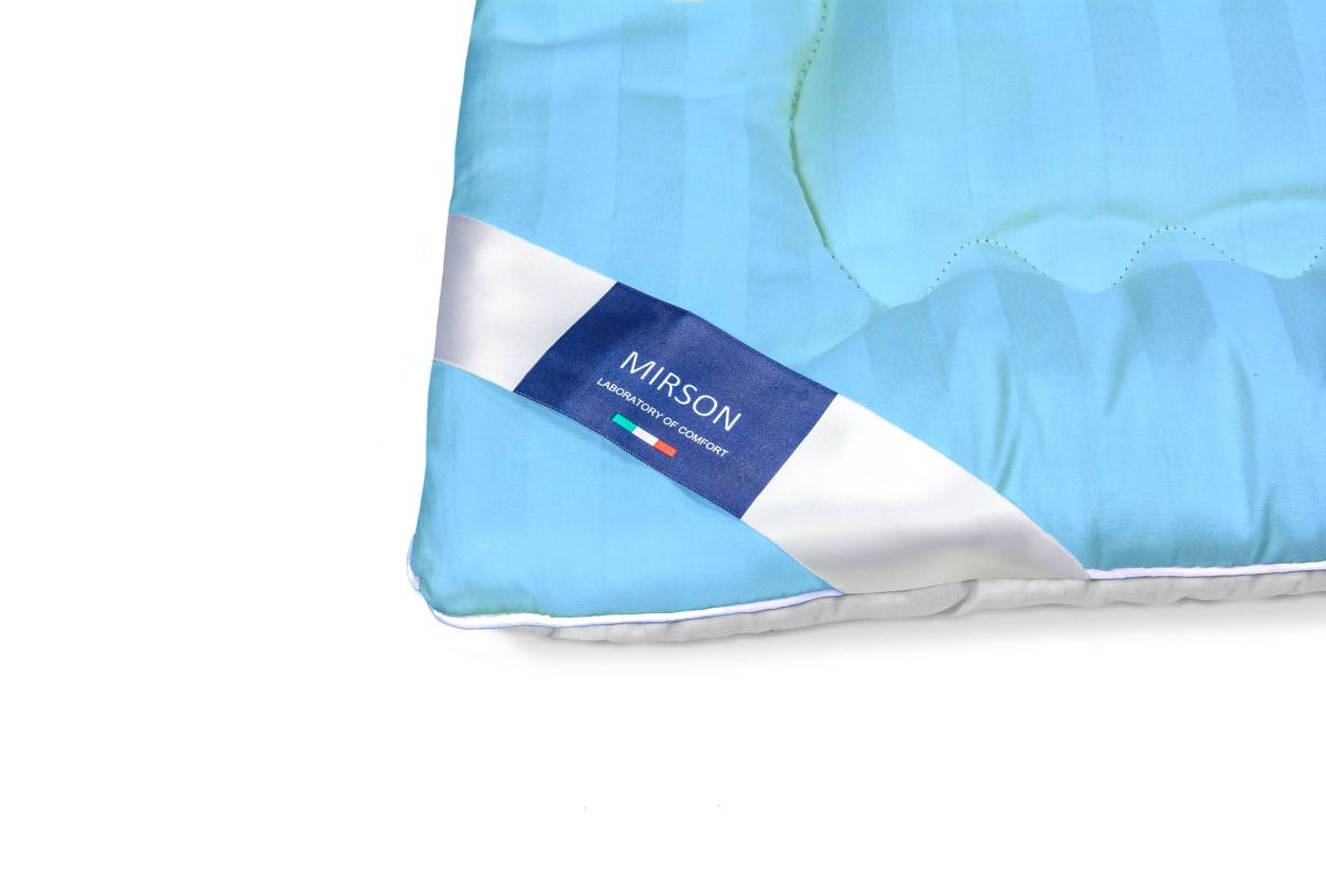 Одеяло антиаллергенное MirSon Valentino Hand Made EcoSilk №1303, летнее, 110x140 см, бело-голубое (237053917) - фото 4