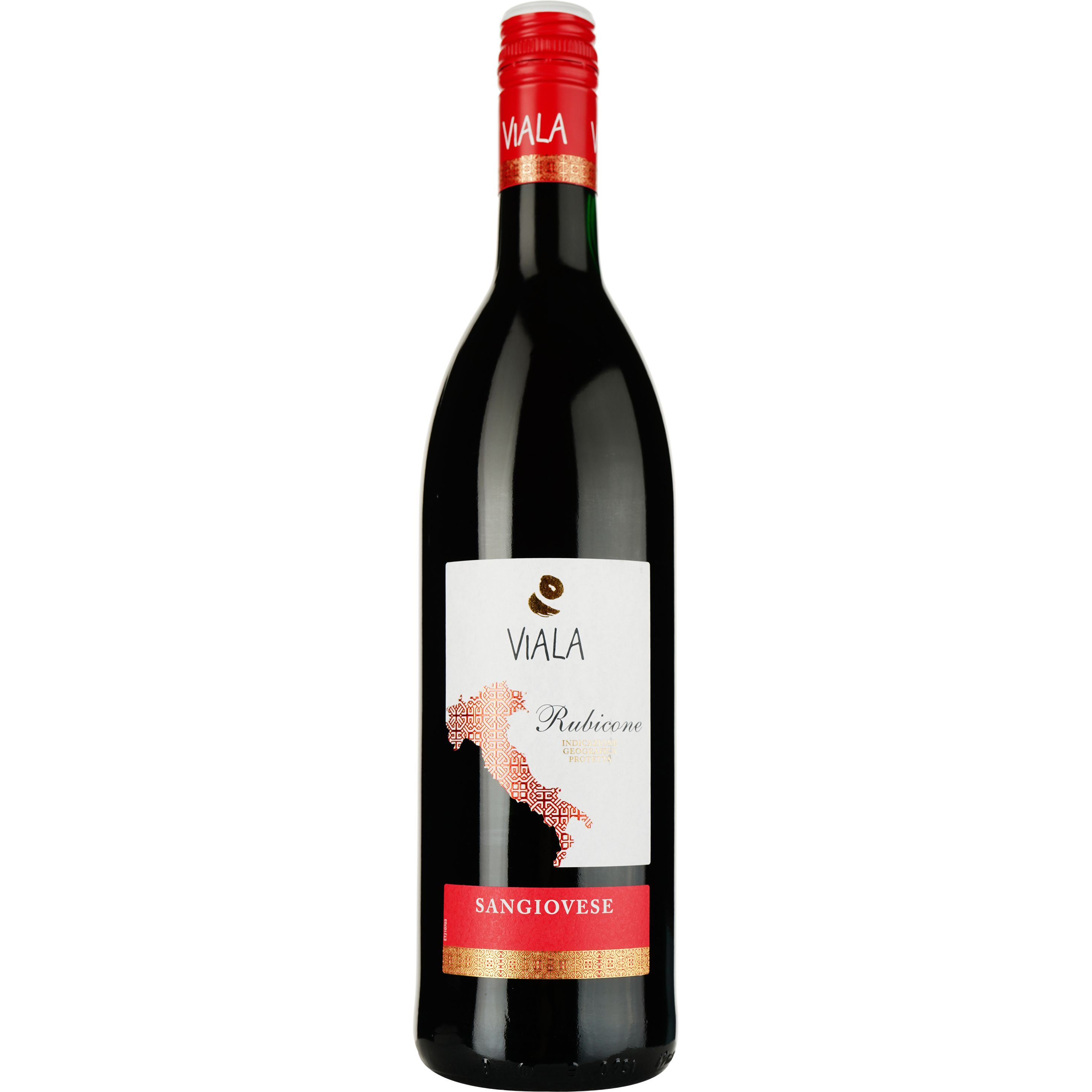 Вино Viala Sangiovese IGP Rubicone 2022 червоне сухе 0.75 л - фото 1