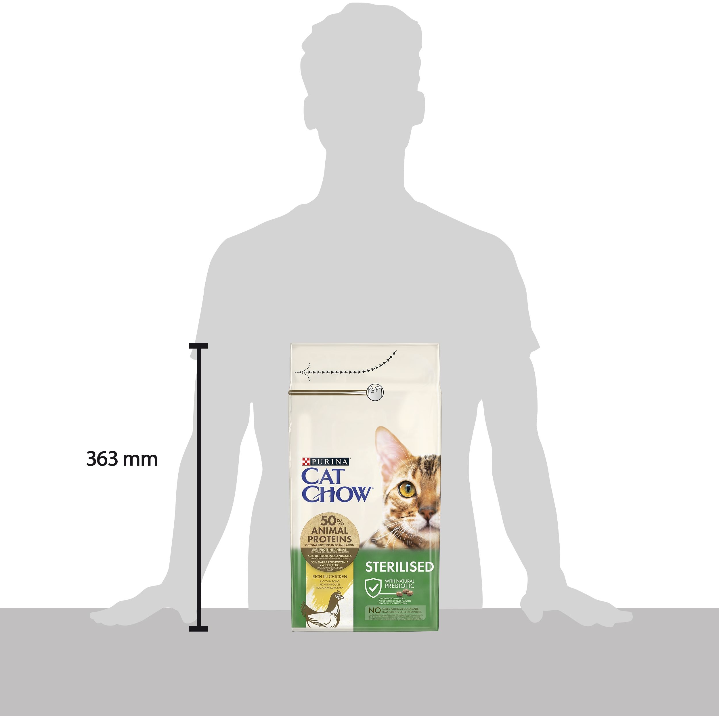 Сухий корм для стерилізованих котів Cat Chow Sterilised з куркою 1.5 кг - фото 5