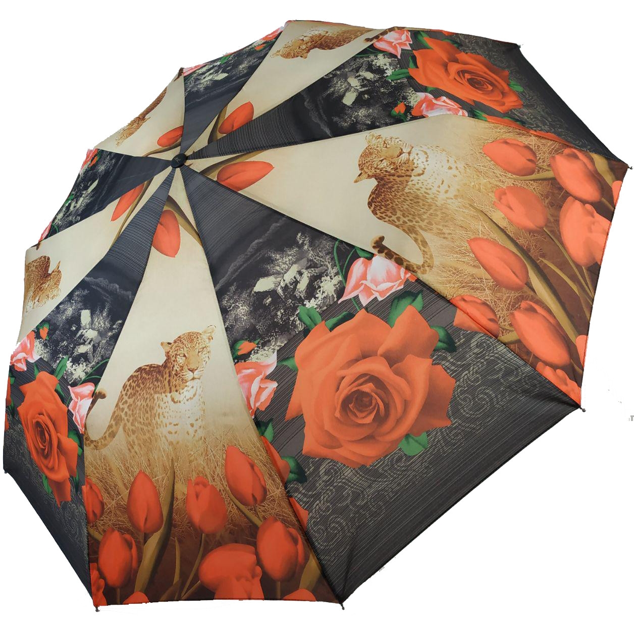 Женский складной зонтик полуавтомат Susino 110 см разноцветный - фото 1