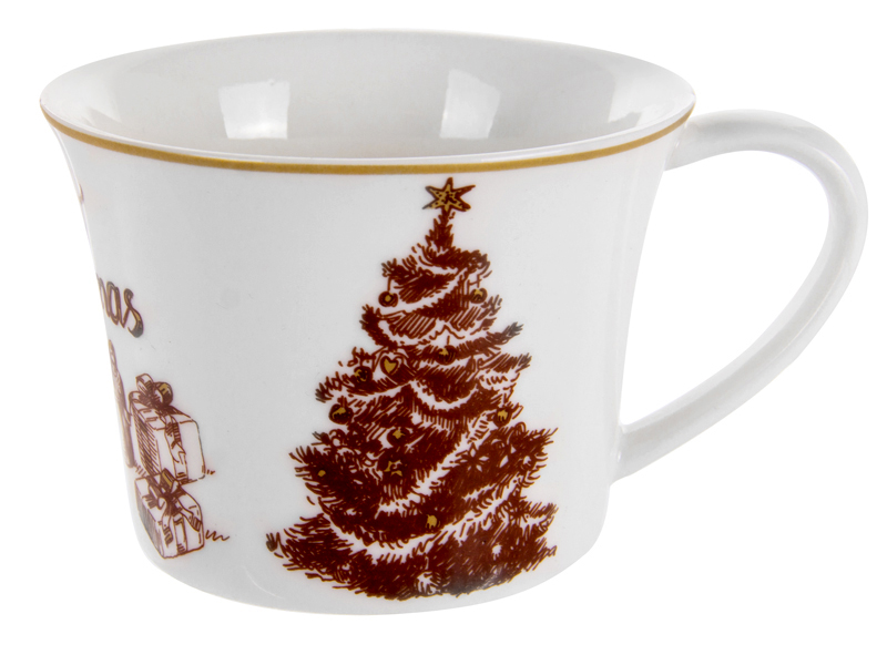 Чашка з блюдцем Lefard Merry Christmas, 250 мл, білий (924-744) - фото 5