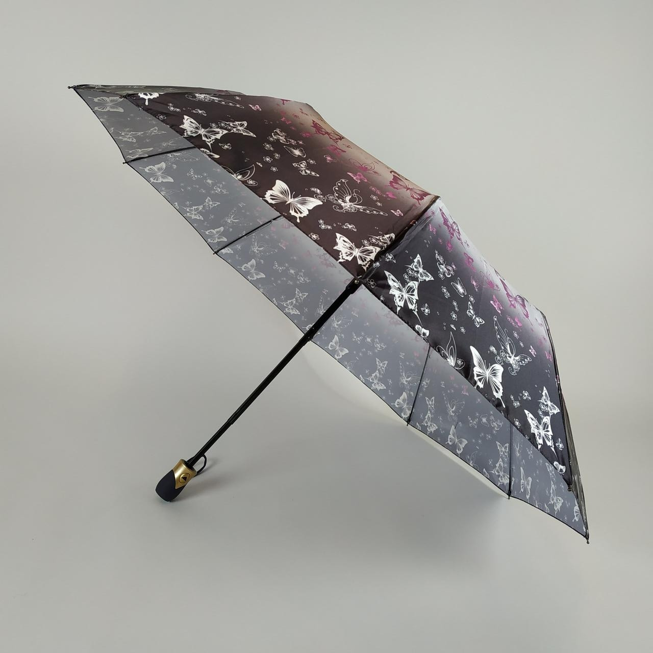 Жіноча складана парасолька напівавтомат S&L 102 см фіолетова - фото 2