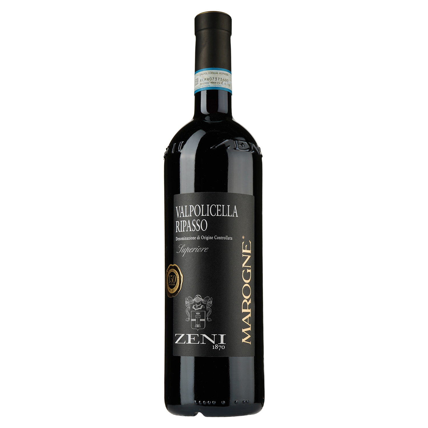 Вино Zeni Valpolicella Superiore Ripasso Marogne, 14%, 0,75 л - фото 1