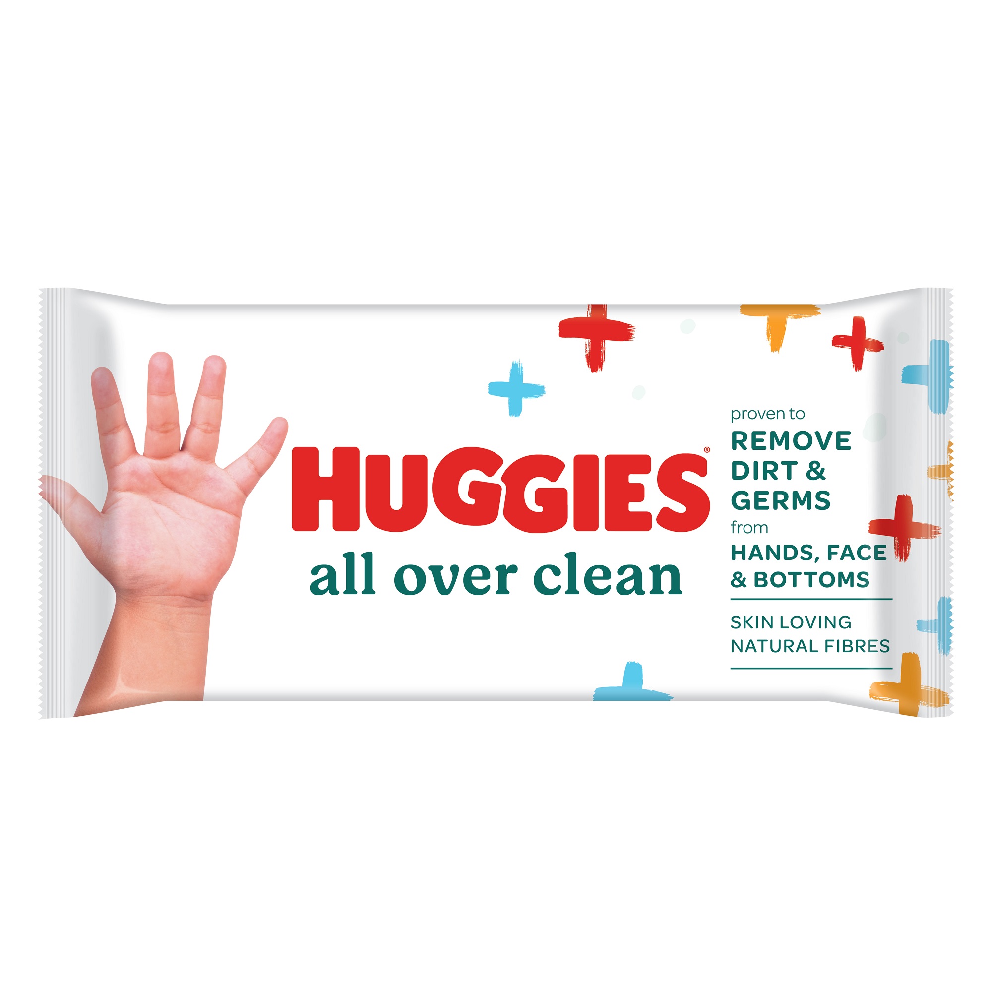 Вологі серветки Huggies All Over Clean, 56 шт. - фото 1