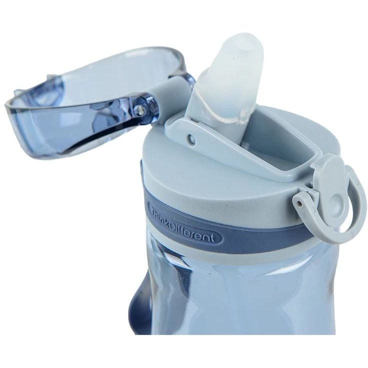 Пляшечка для води Kite з трубочкою 600 мл блакитна (K22-419-02) - фото 2