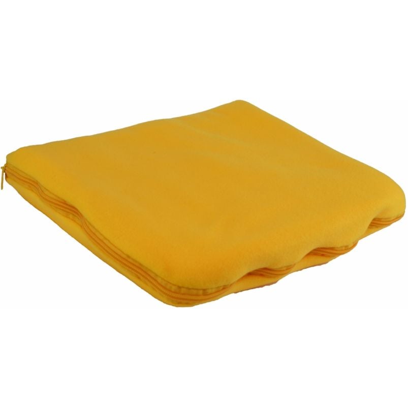 Плед-подушка флісова Bergamo Mild 180х150 см, жовта (202312pl-05) - фото 2