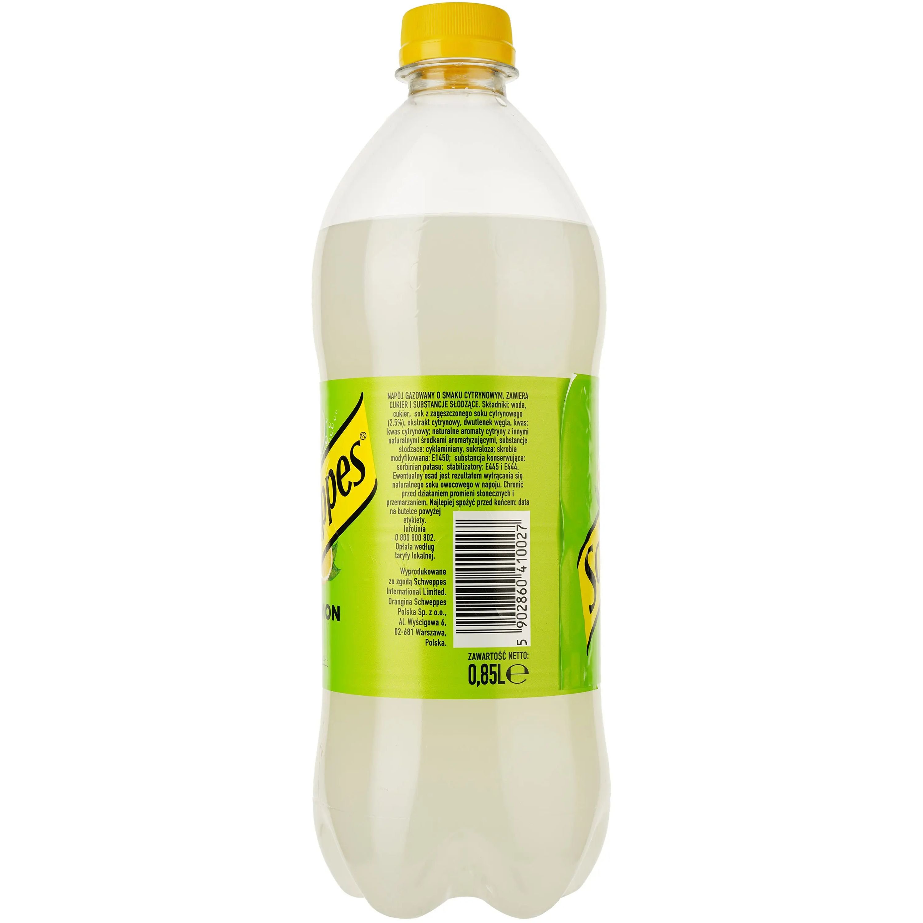 Напій Schweppes Original Lemon безалкогольний 0.85 л (896381) - фото 2