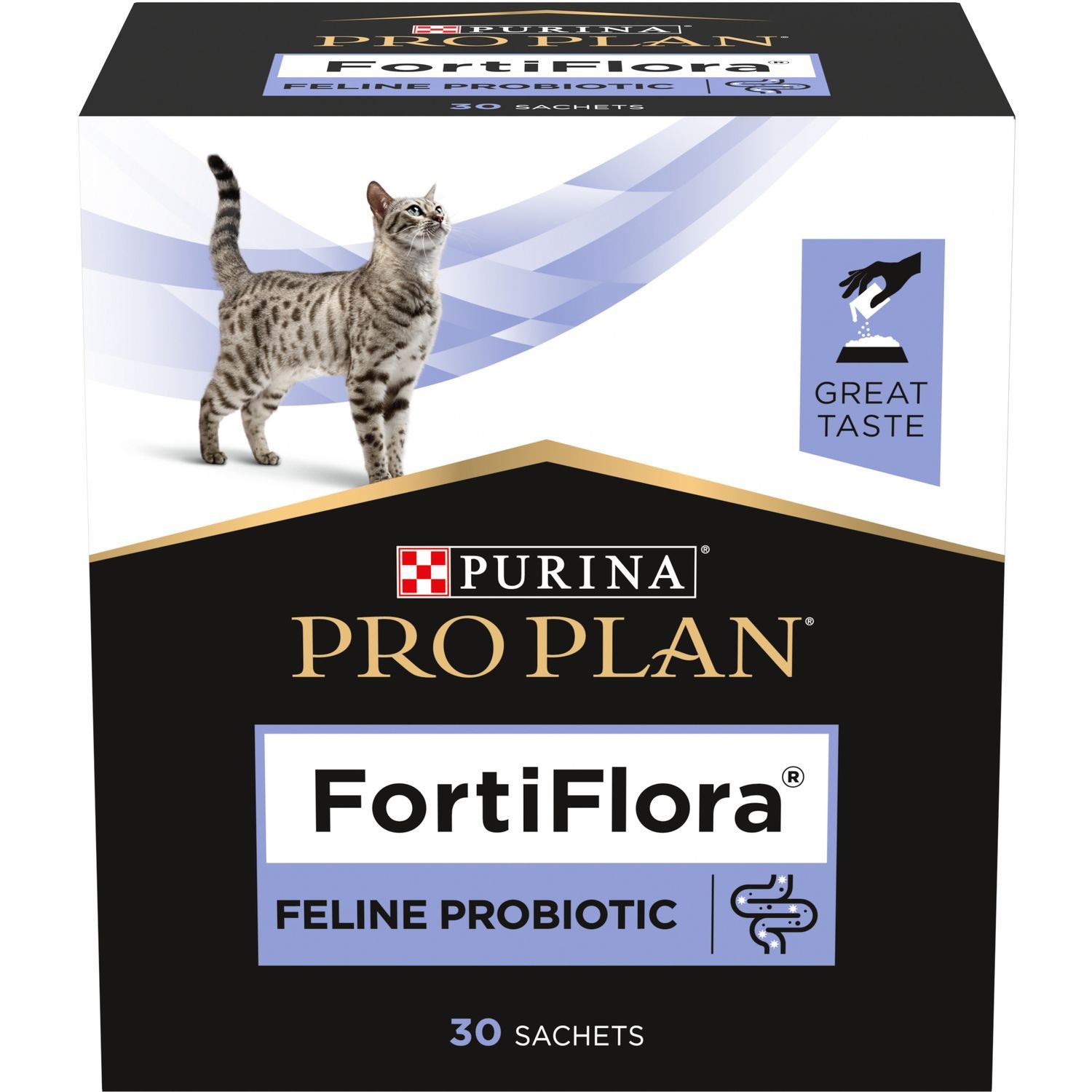 Кормова добавка з пробіотиком Purina Pro Plan FortiFlora для дорослих котів та кошенят для підтримання нормальної міклофлори шлунково-кишкового тракту 30 г (30 шт. х 1 г) (12381923) - фото 1