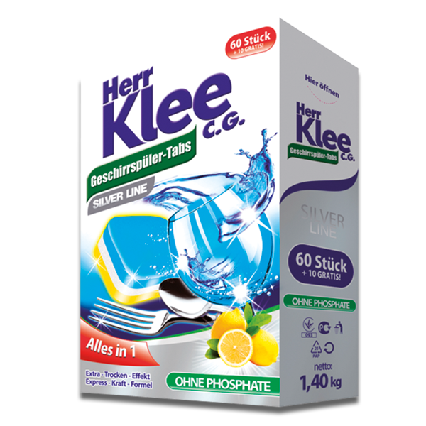 Таблетки для посудомоечных машин Herr Klee, 70 шт. (040-6291) - фото 1