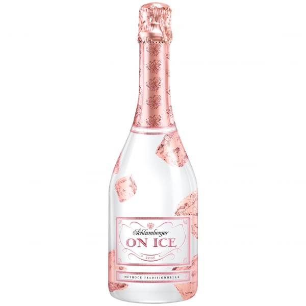 Игристое вино Schlumberger ON Ice rose, розовое, полусухое, 11%, 0,75 л - фото 1
