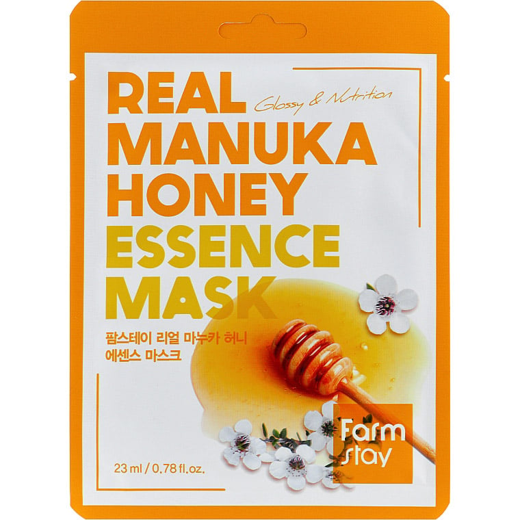 Маска для лица FarmStay Real Manuka Honey Essence Mask с медом манука 23 мл - фото 1