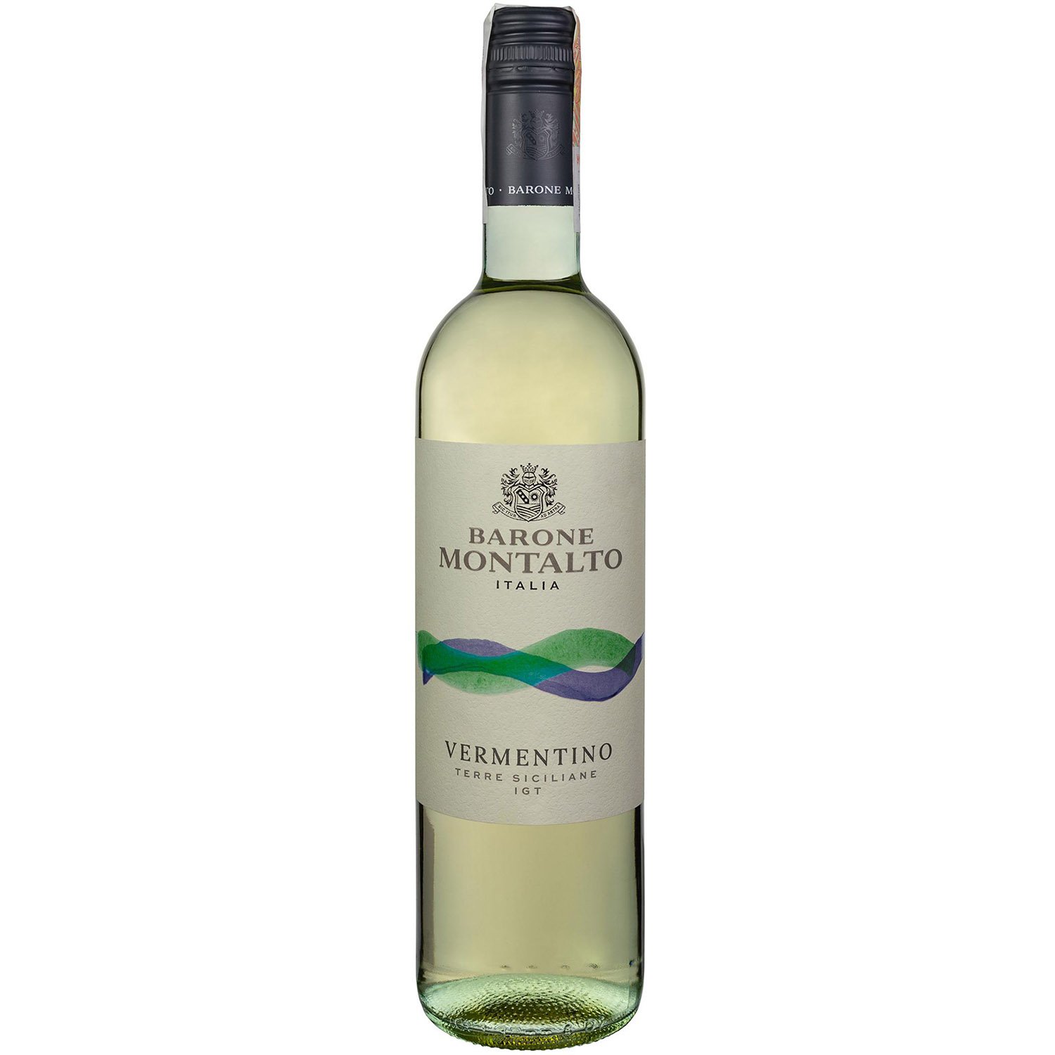Вино Barone Montalto Vermentino Terre Siciliane IGT, белое, сухое, 0,75 л - фото 1