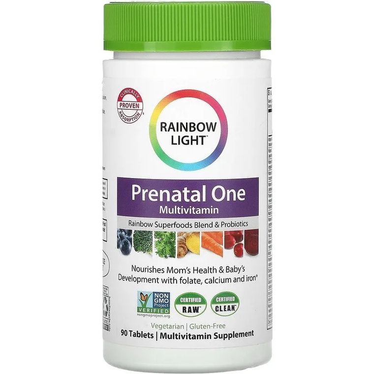 Витаминно-минеральный комплекс Rainbow Light Prenatal One для беременных 90 таблеток - фото 1