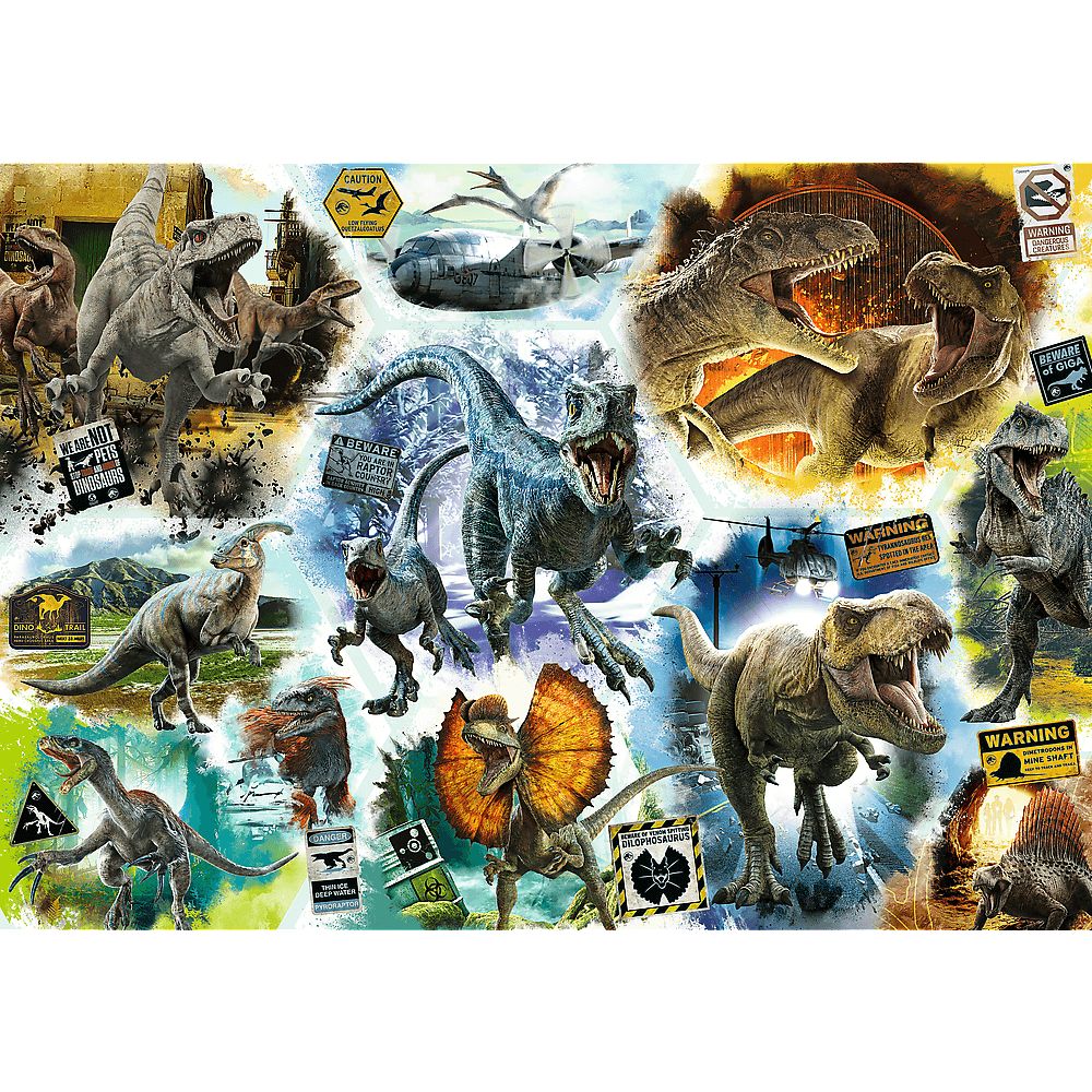 Пазлы Trefl Слежка за динозаврами Мир динозавров 1000 элементов - фото 2
