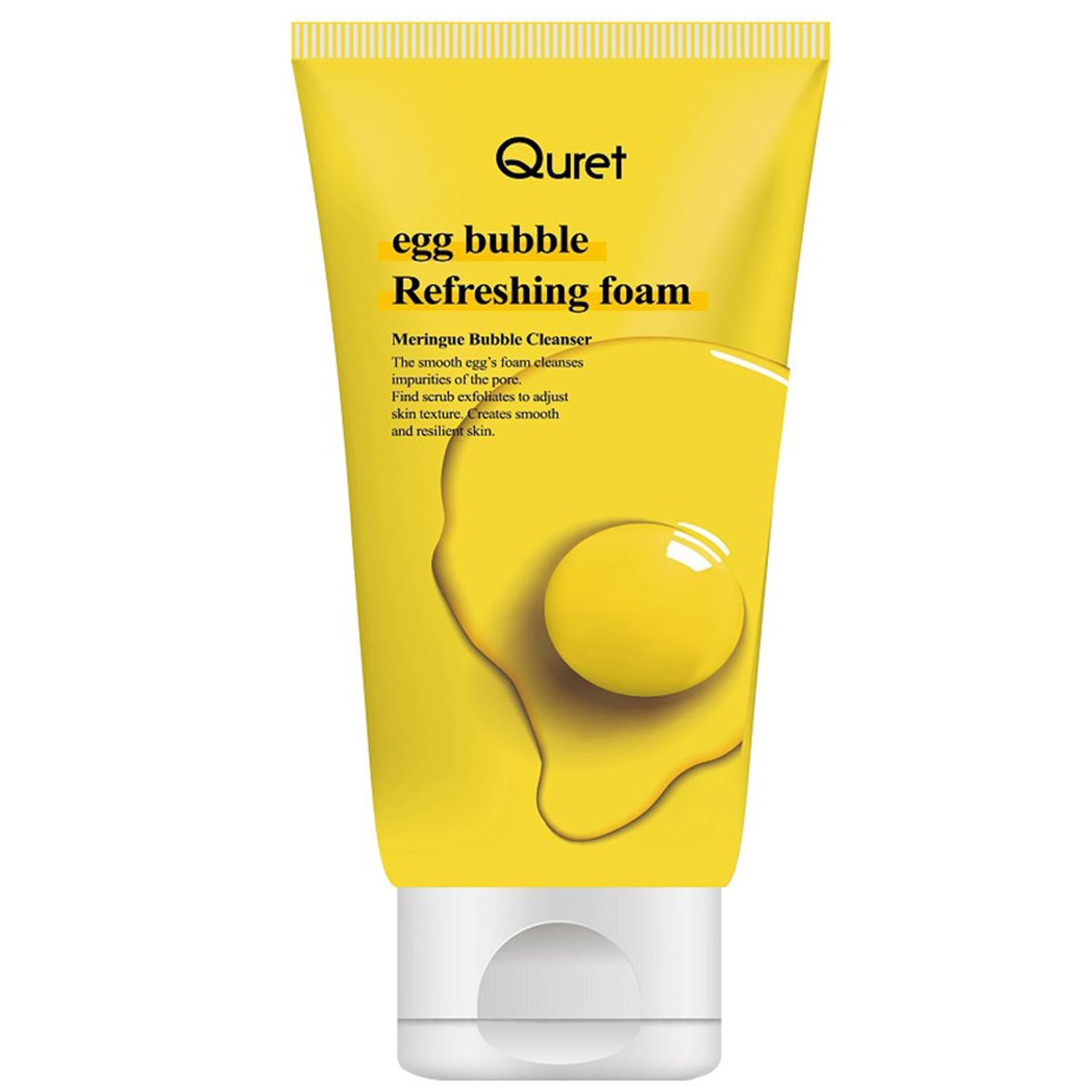 Пінка для вмивання Quret Egg Bubble Refreshing Foam, освіжаюча, 170 г - фото 1