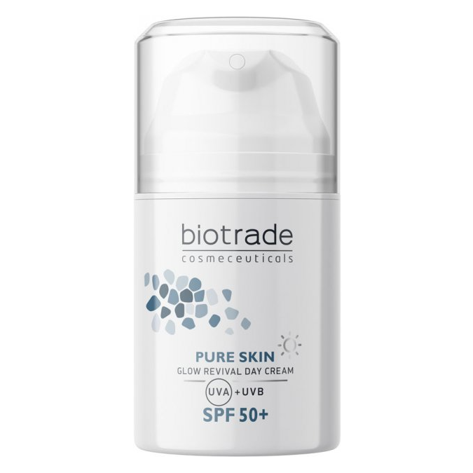 Денний крем для обличчя Biotrade Pure Skin Ревіталізуючий проти перших ознак старіння, SPF 50, 50 мл (3800221841539) - фото 1