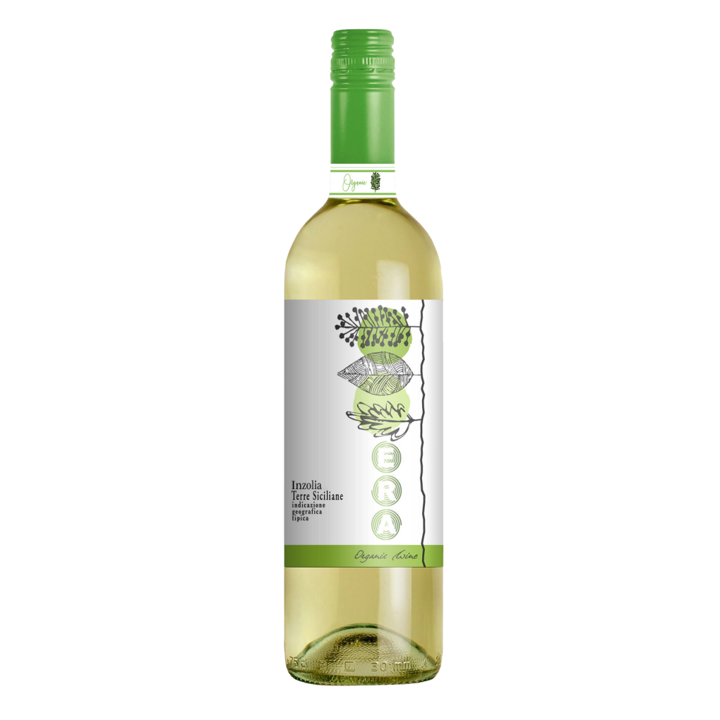 Вино Era Inzolia Terre Siciliane Organic, белое, сухое, 13%, 0,75 л - фото 1