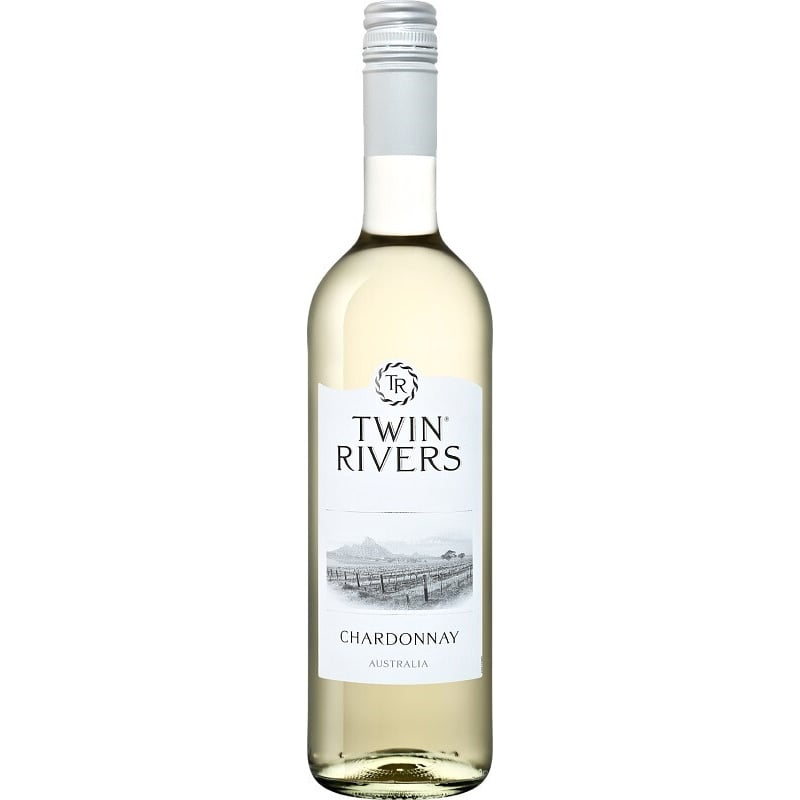 Вино Twin Rivers Chardonnay, біле, сухе, 0,75 л - фото 1