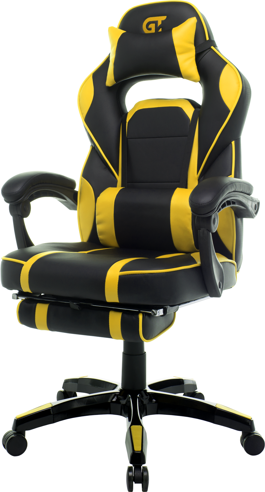 Геймерское кресло GT Racer черное с желтым (X-2749-1 Black/Yellow) - фото 3