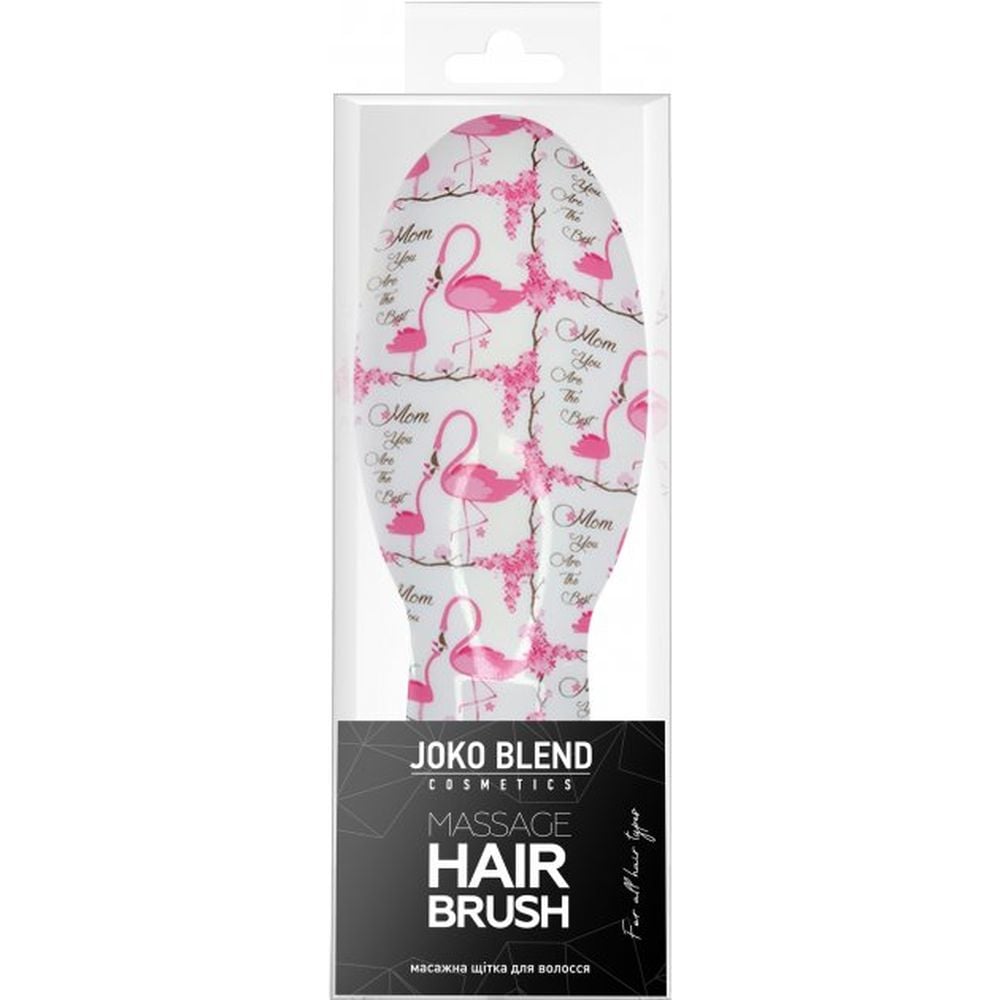Масажна щітка для волосся Joko Blend Exotic Flamingo Hair Brush, рожевий з фламінго - фото 3