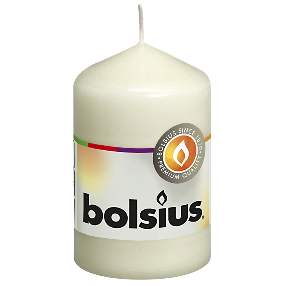 Свічка Bolsius стовпчик, 8х5 см, кремовий (200105) - фото 1