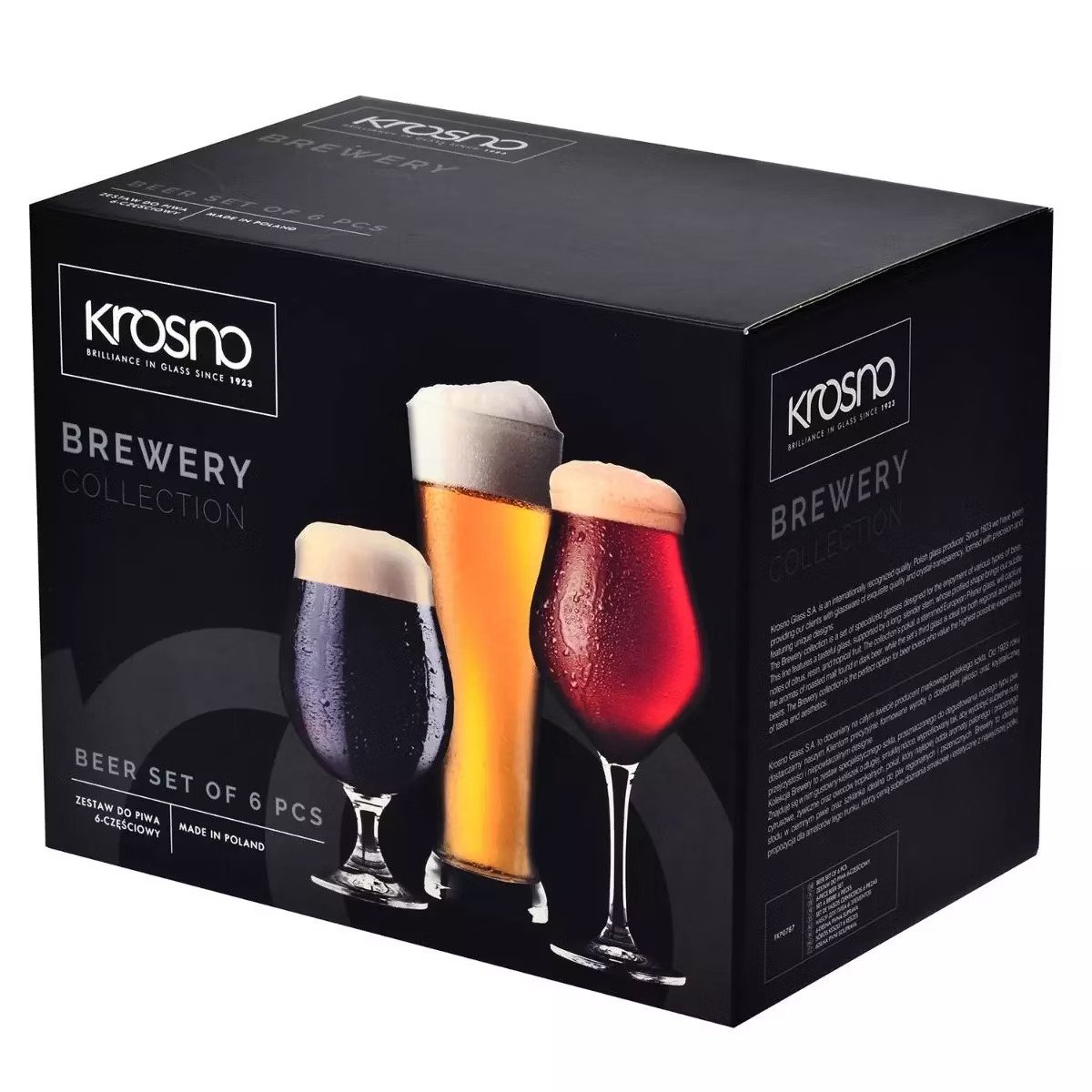 Набор для пива Krosno Brewery, стекло, 500 мл, 6 предметов (795539) - фото 2