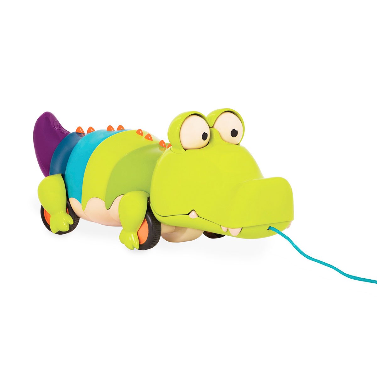 Іграшка-каталка на мотузочці Battat Крокодил Клац-Клаус (BX1674Z) - фото 3